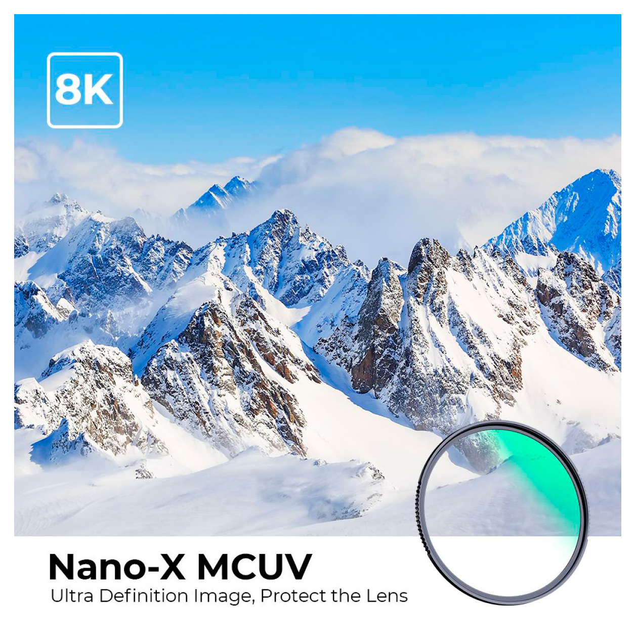 Светофильтр K&F Concept Nano-X B270 MCUV Green Coated, 95 мм