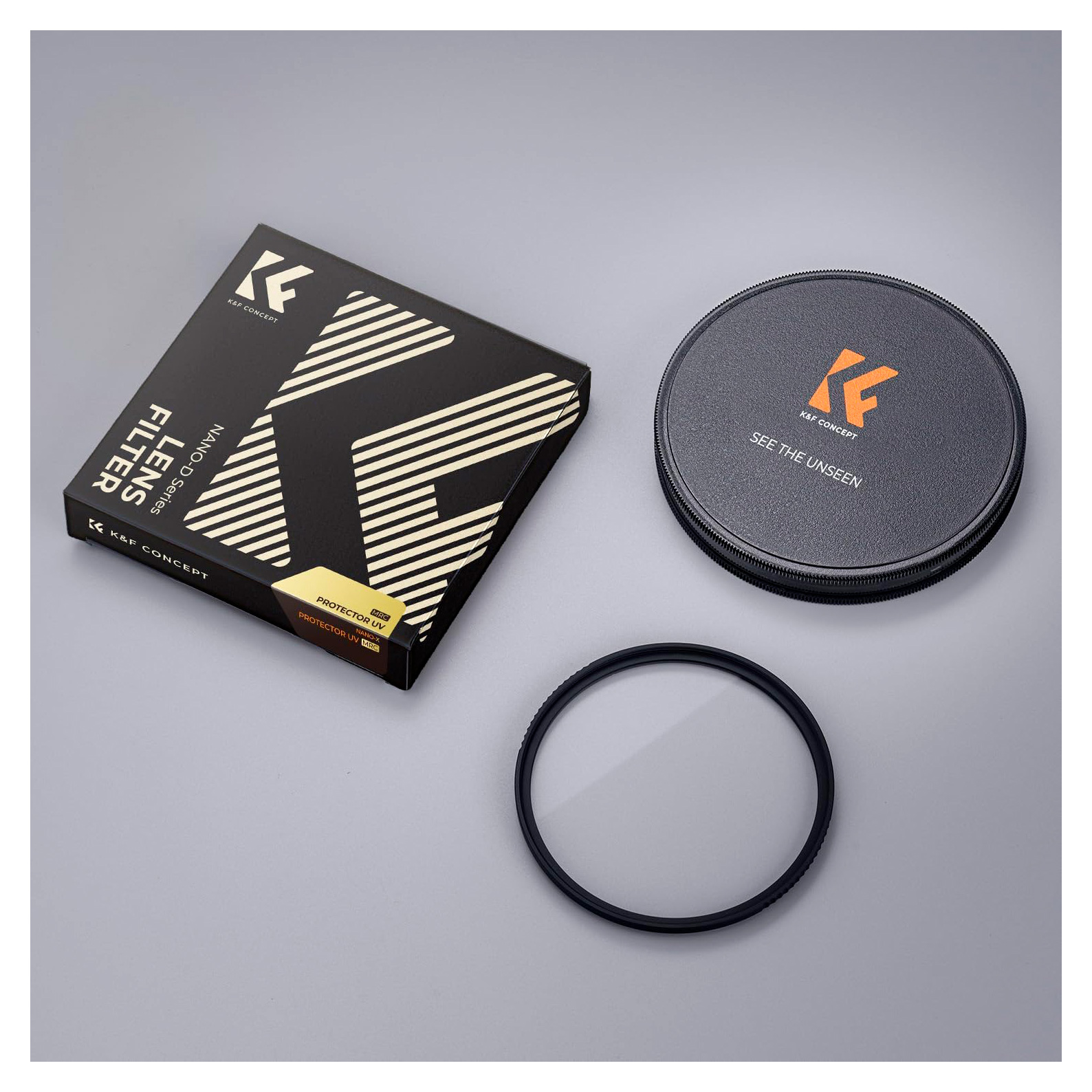 Светофильтр K&F Concept Super Hard MCUV Green Coated, 82 mm