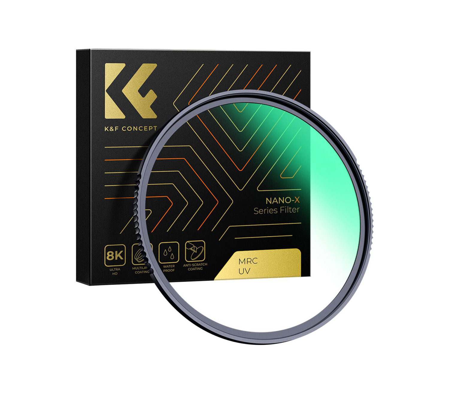 Светофильтр K&F Concept Nano-X B270 MCUV, Green Coated, 43 мм