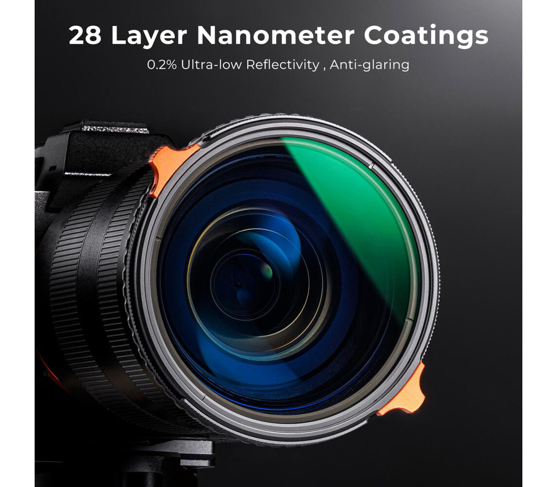 Светофильтр K&F Concept Nano-X ND4-ND64 / CPL, 82 мм
