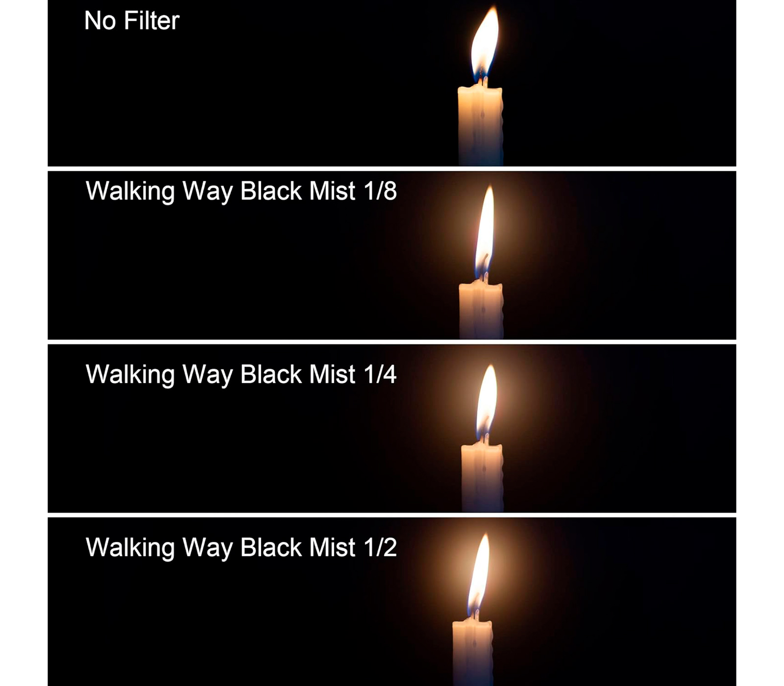 Светофильтр Walking Way Black Mist 1/4 82mm