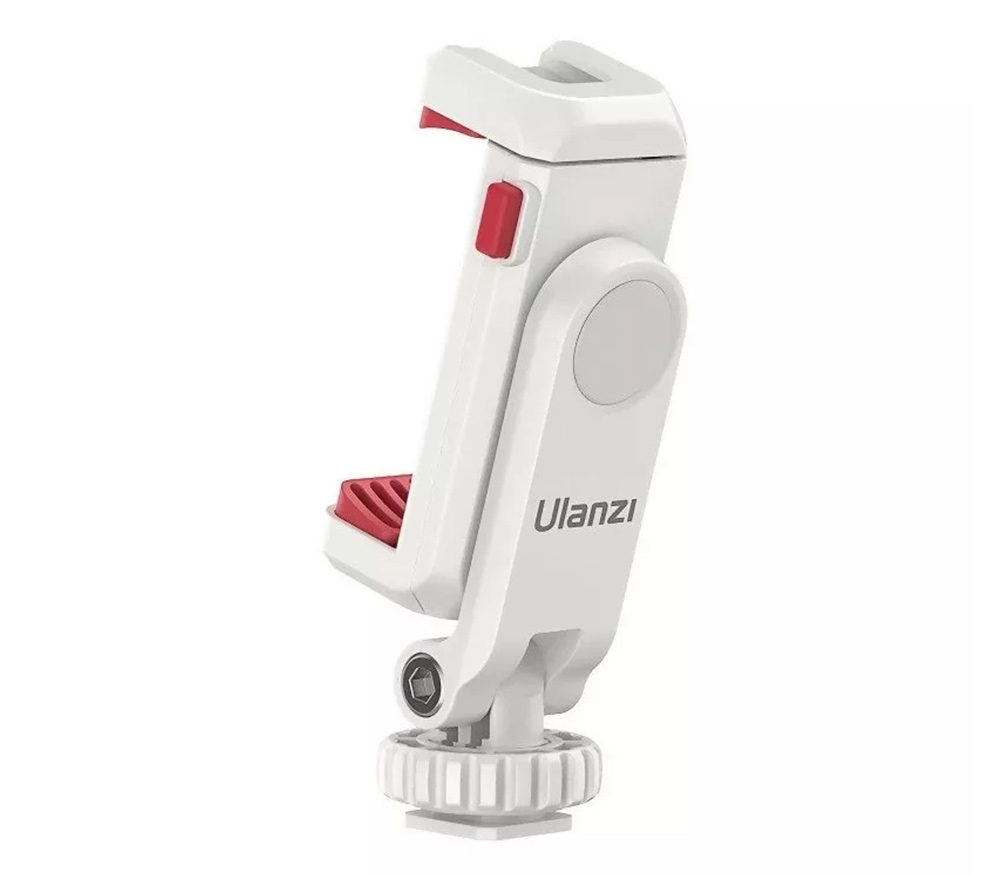Держатель для смартфона Ulanzi ST-06S, поворотный, с 2 башмаками, белый (уцененный)