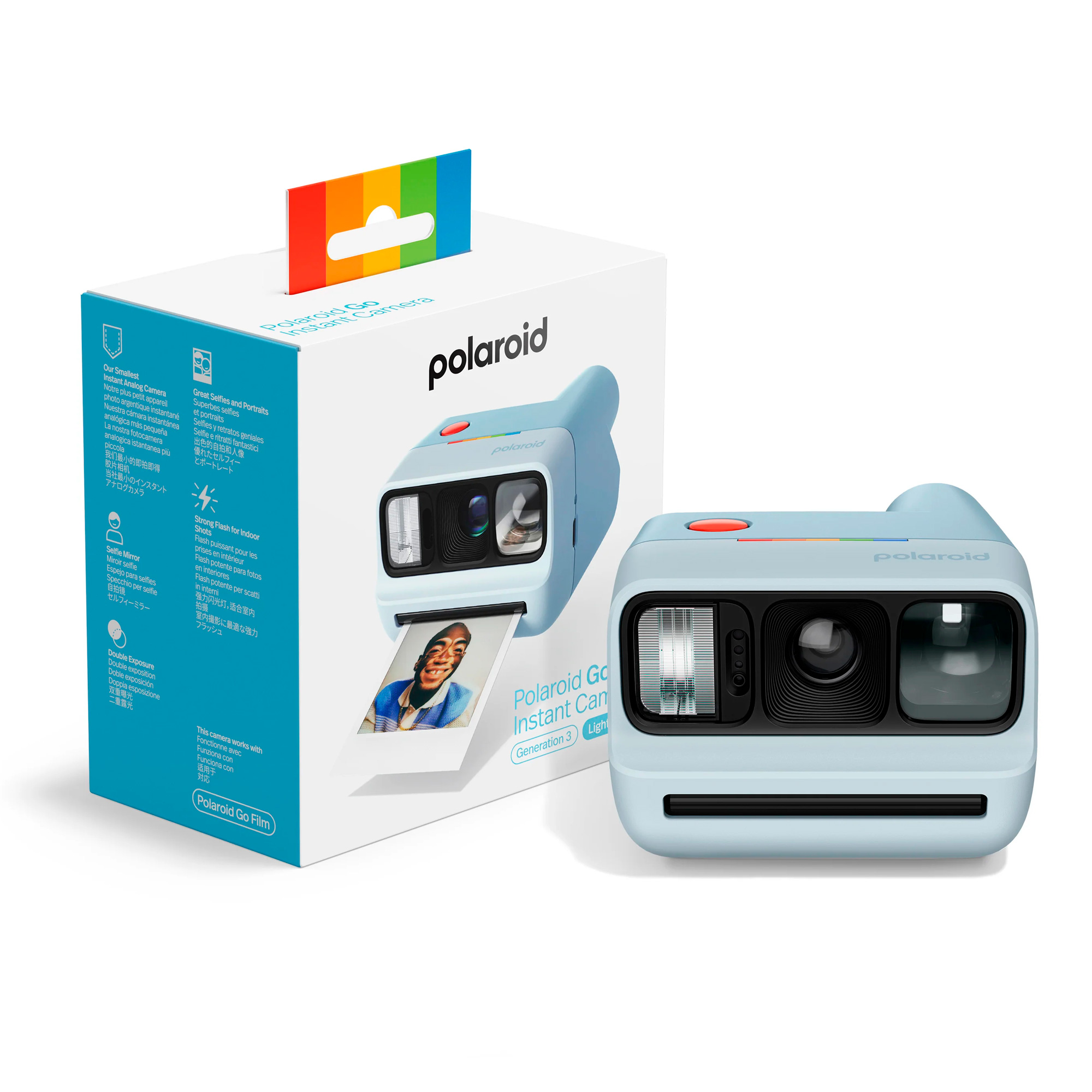 Фотоаппарат моментальной печати Polaroid Go Generation 3, голубой
