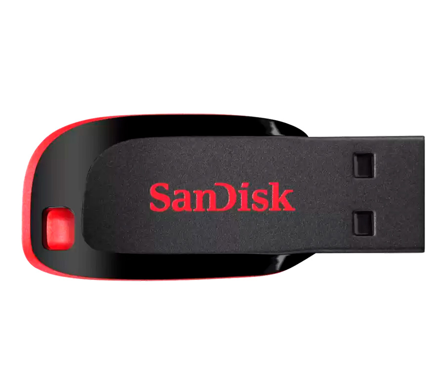 Накопитель SanDisk USB 2.0 Flash 32GB Cruzer Blade, черный