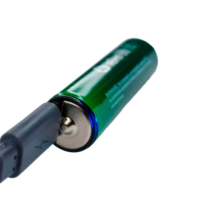 Аккумуляторы Fujimi FB-2A-2200 AA, с разъемом USB-C, 2200 мВтч, 4 шт с кейсом