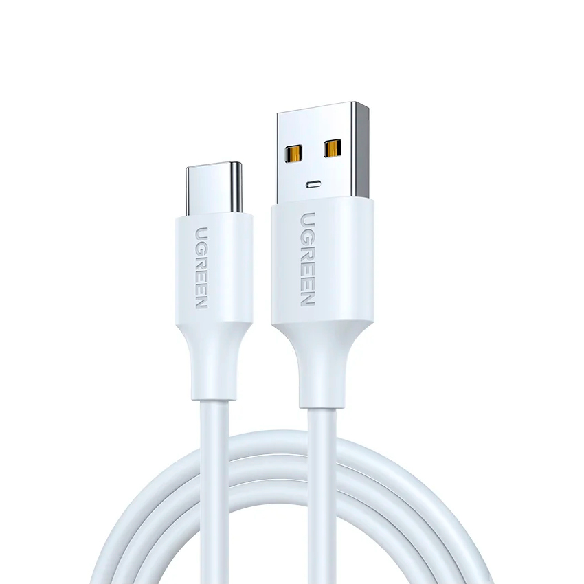 Кабель Ugreen US287, USB-A - USB-C, 1.5 м, белый