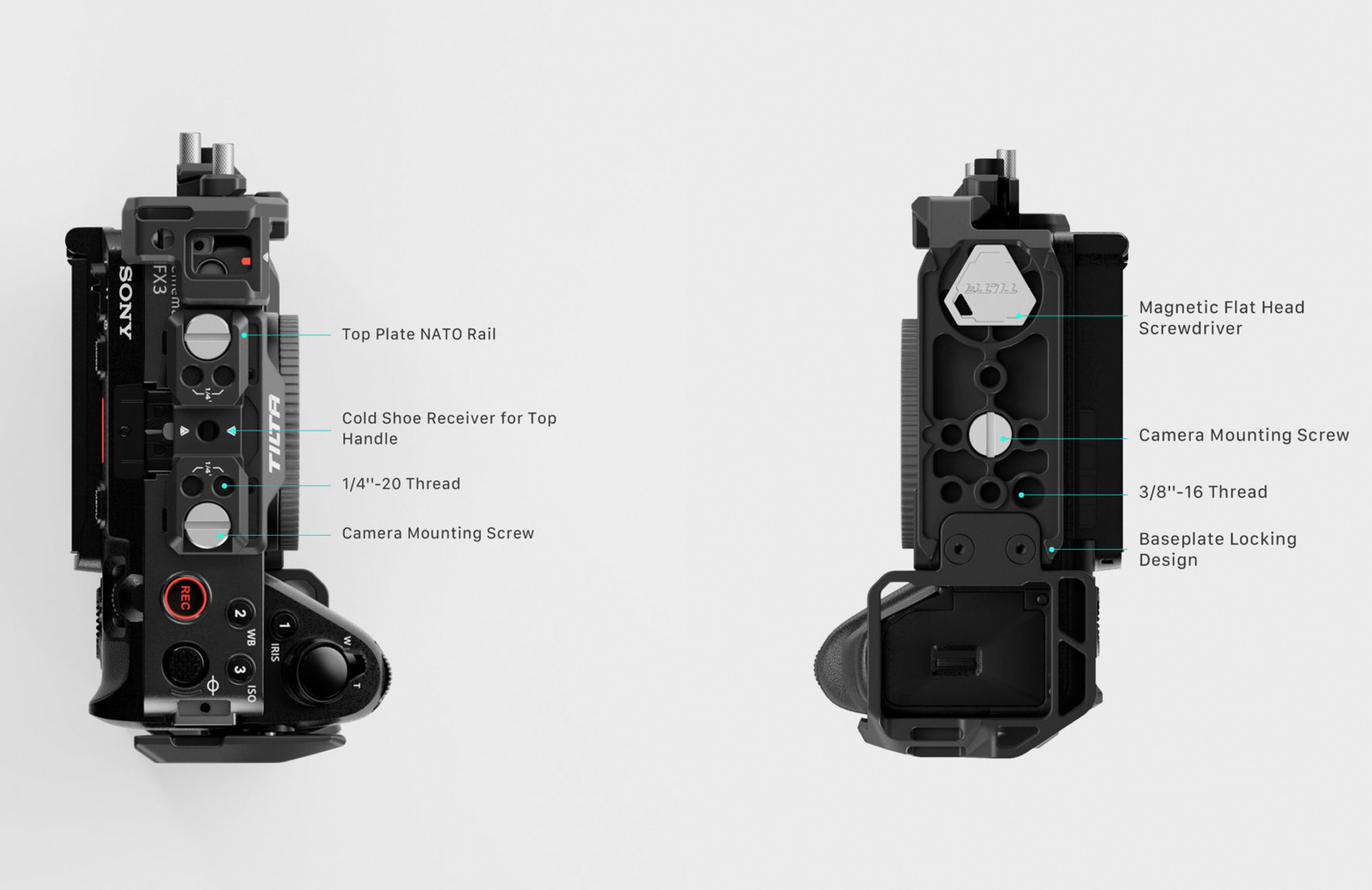 Клетка Tilta Camera Cage V2 Basic Kit для Sony FX3 / FX30, черная