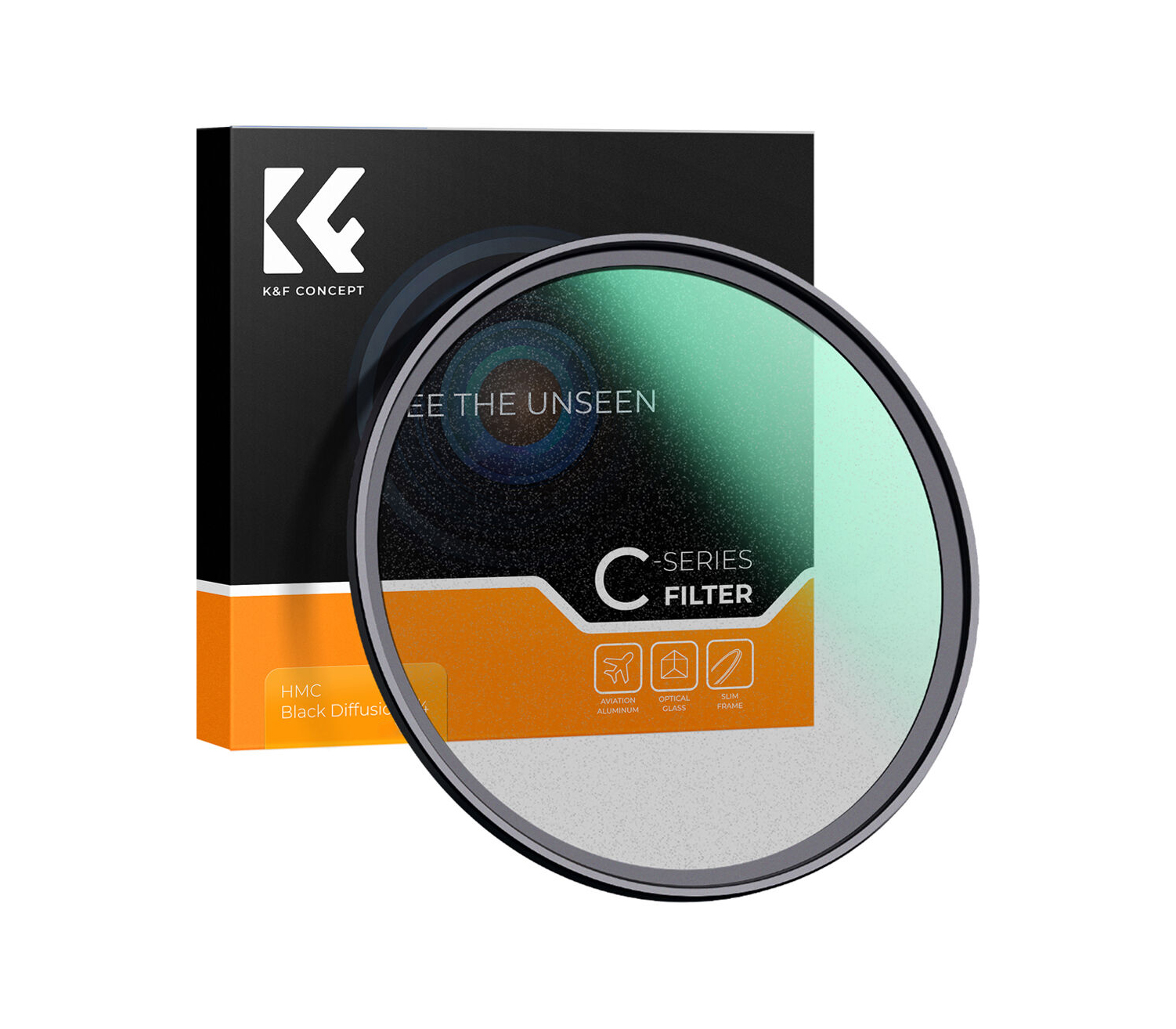 Светофильтр K&F Concept C-Series Black Mist 1/4, Green Coating, 49 мм