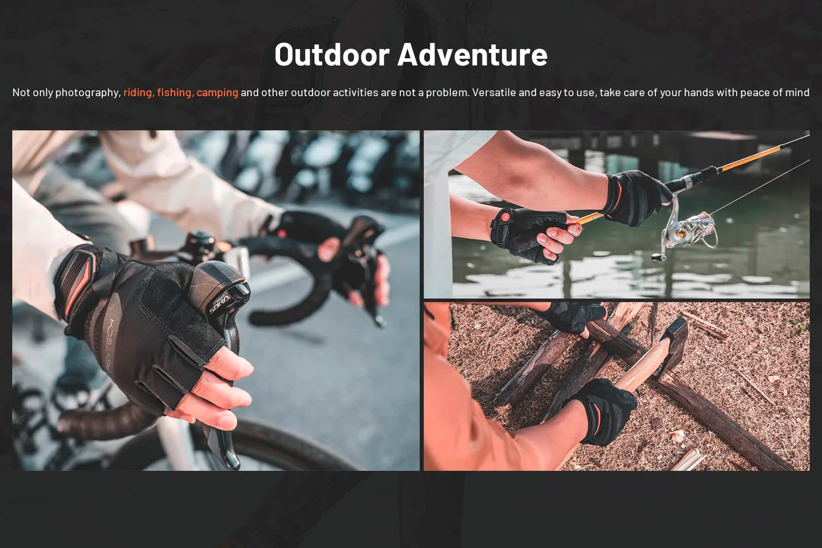 Перчатки фотографа PGYTECH Photography Gloves Fingerless, без пальцев, размер L
