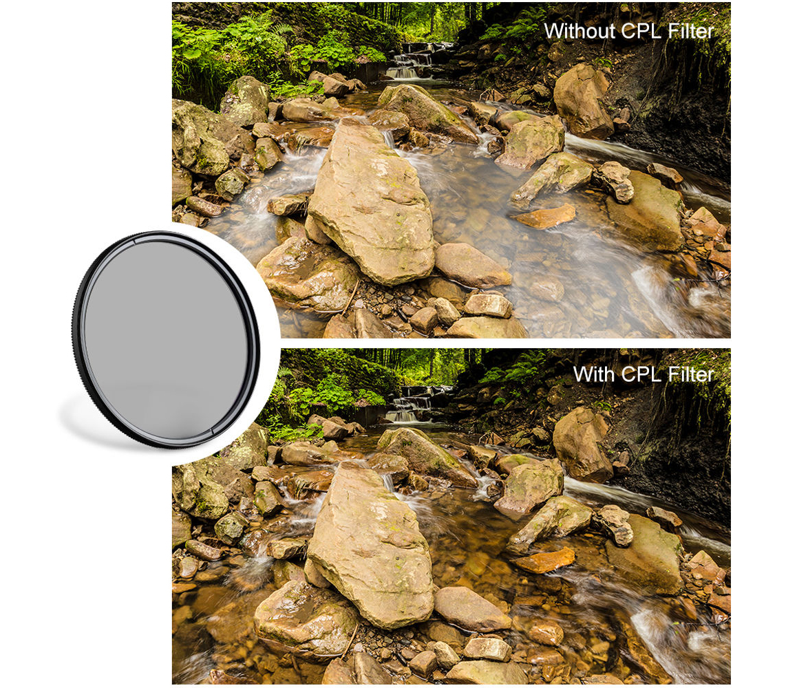 Светофильтр K&F Concept KU12 Classic Series HMC CPL, Blue Coated, 72 мм