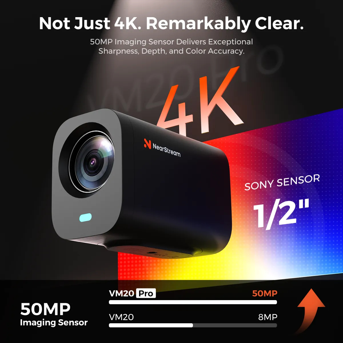 Веб-камера Nearity NearStream VM20 Pro, 4K, 10х опт. зум, HDMI, USB, Ethernet