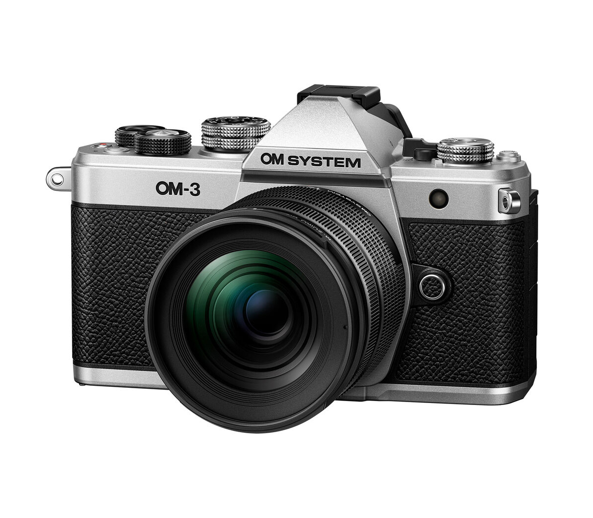 Беззеркальный фотоаппарат OM System OM-3 Kit 12-45/4.0, серебристый + черный