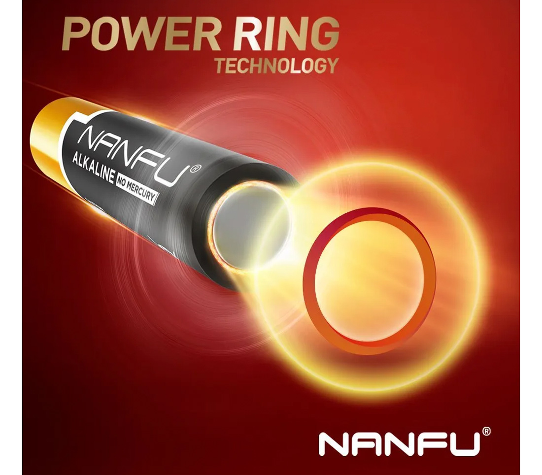 Батарейки Nanfu AAA Power Ring, 12 шт.