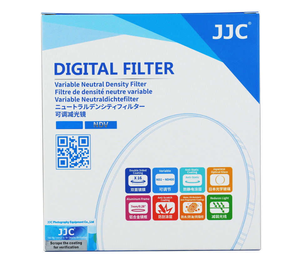 Светофильтр JJC Variable ND Filter 52mm, ND2 - ND400