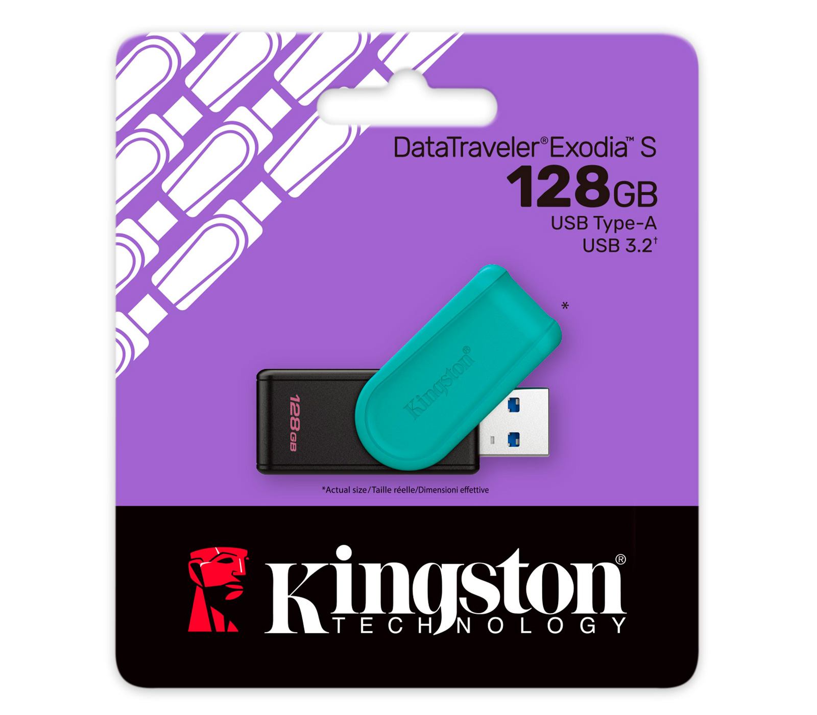 Накопитель Kingston USB 3.2 128GB DataTraveler Exodia S