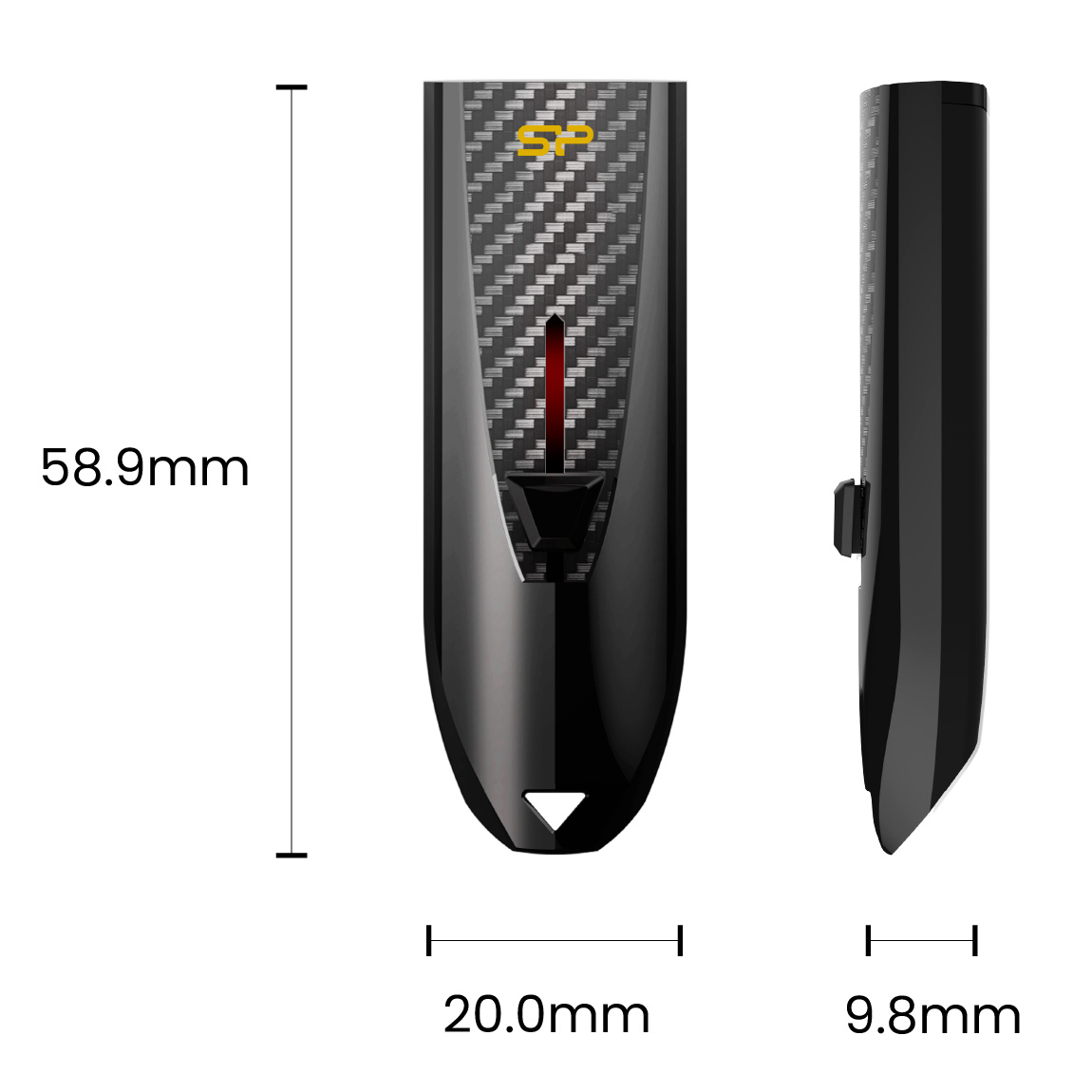 Накопитель Silicon Power USB3.2 Flash 128GB Blaze B25 Black