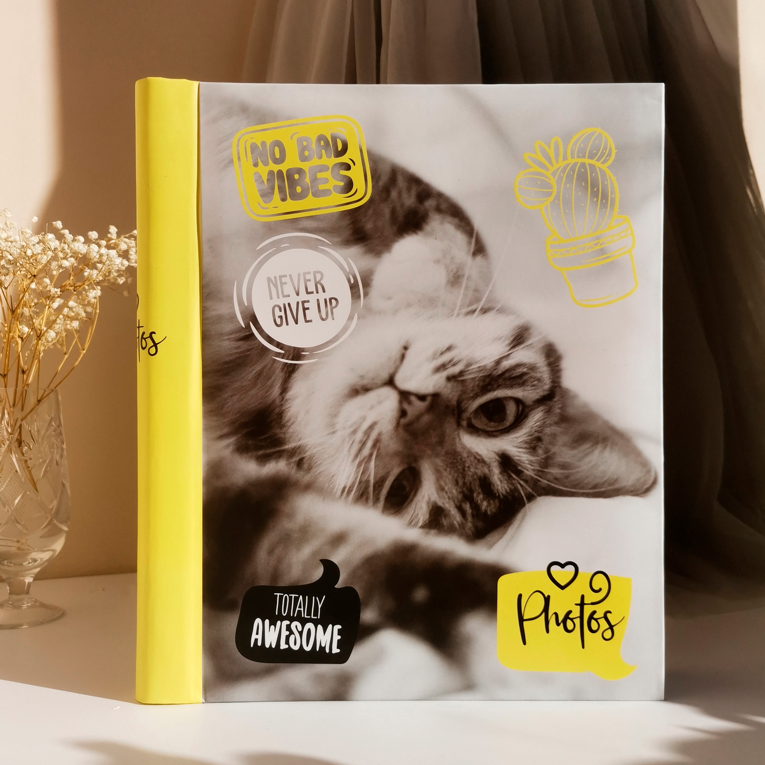 Фотоальбом Полином магнитный, 10 листов 23х28 см, «Fluffy pets» Мяу