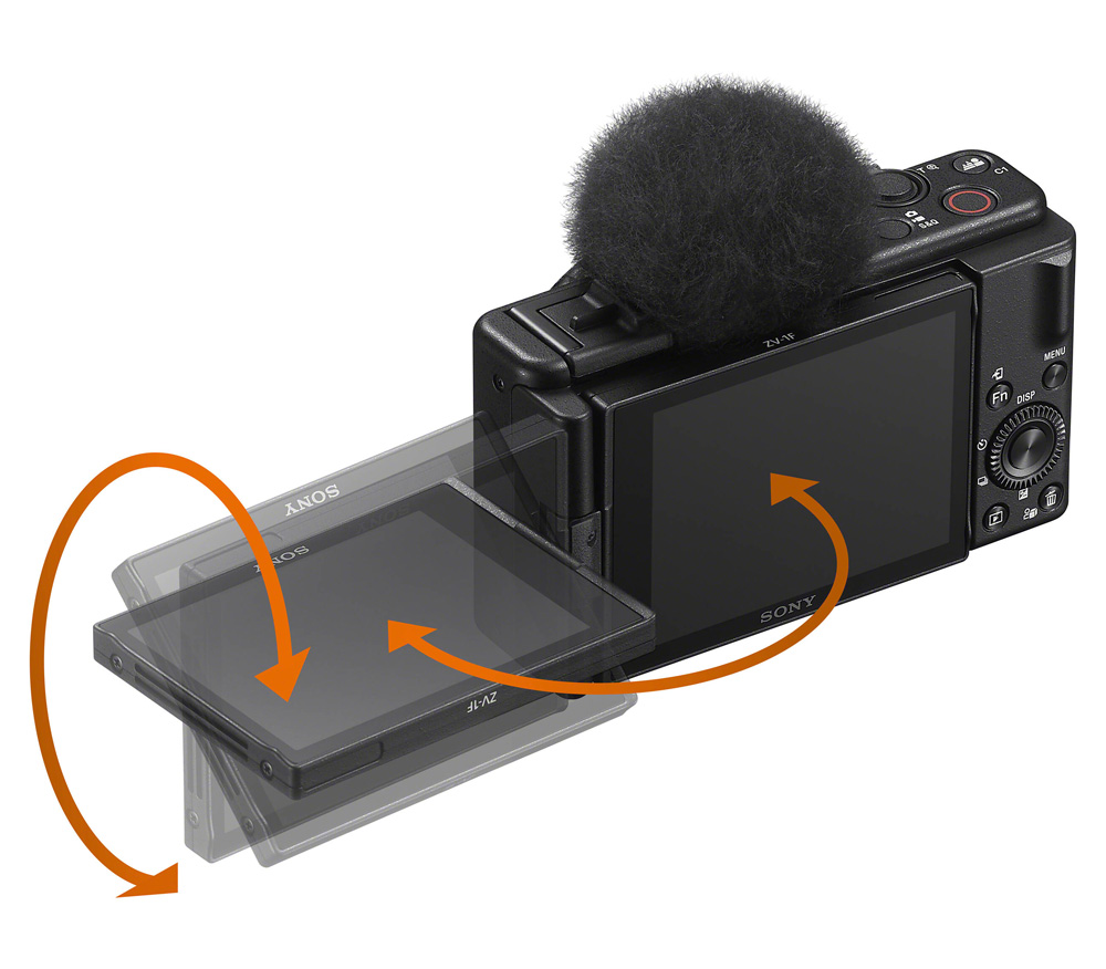 Компактный фотоаппарат Sony ZV-1F черный (уцененный)
