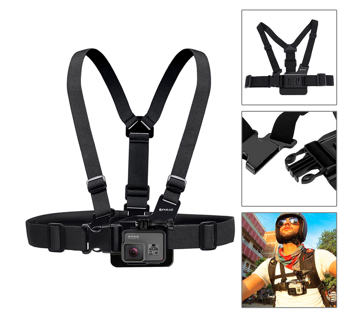 Комплект аксессуаров Puluz PKT18 Accessories Combo Kit 20 в 1, для экшн-камер
