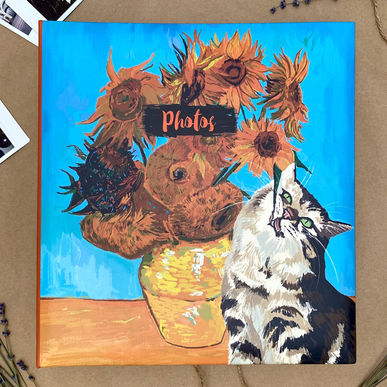 Фотоальбом Полином магнитный, 50 листов, 23х28см - «VVG» Van Gogh style 2