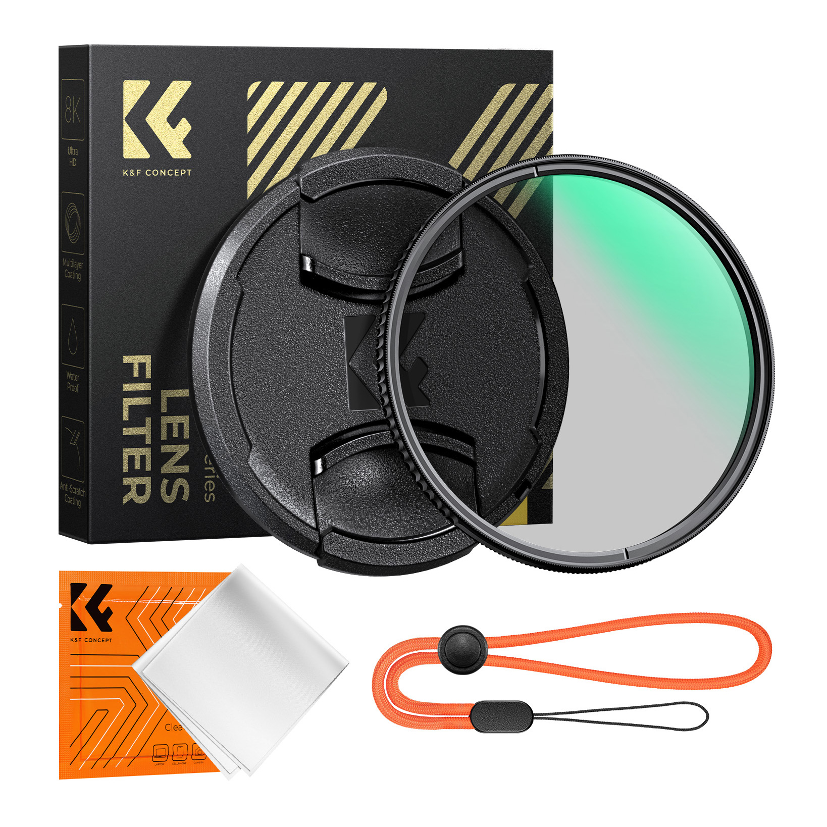 Светофильтр K&F Concept XC16 Nano-X CPL Green Coated 62mm