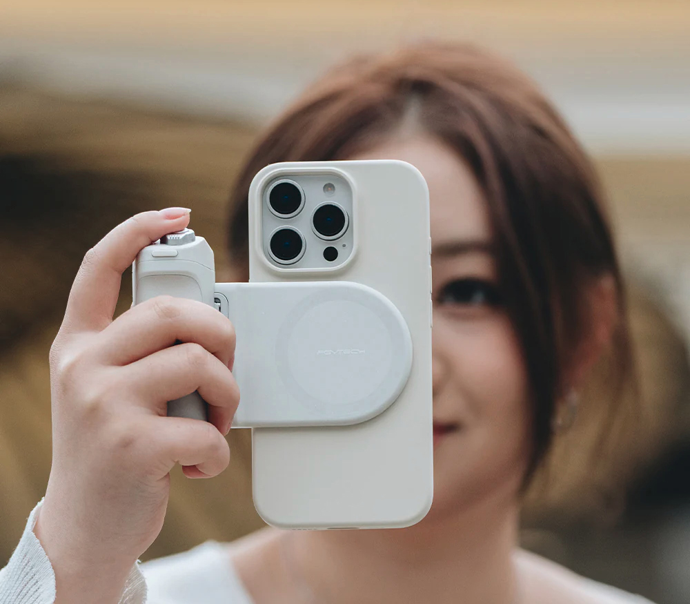 Держатель для телефона PGYTECH MagCam Phone Grip, магнитный, с кнопкой спуска, цвет: Classic Black