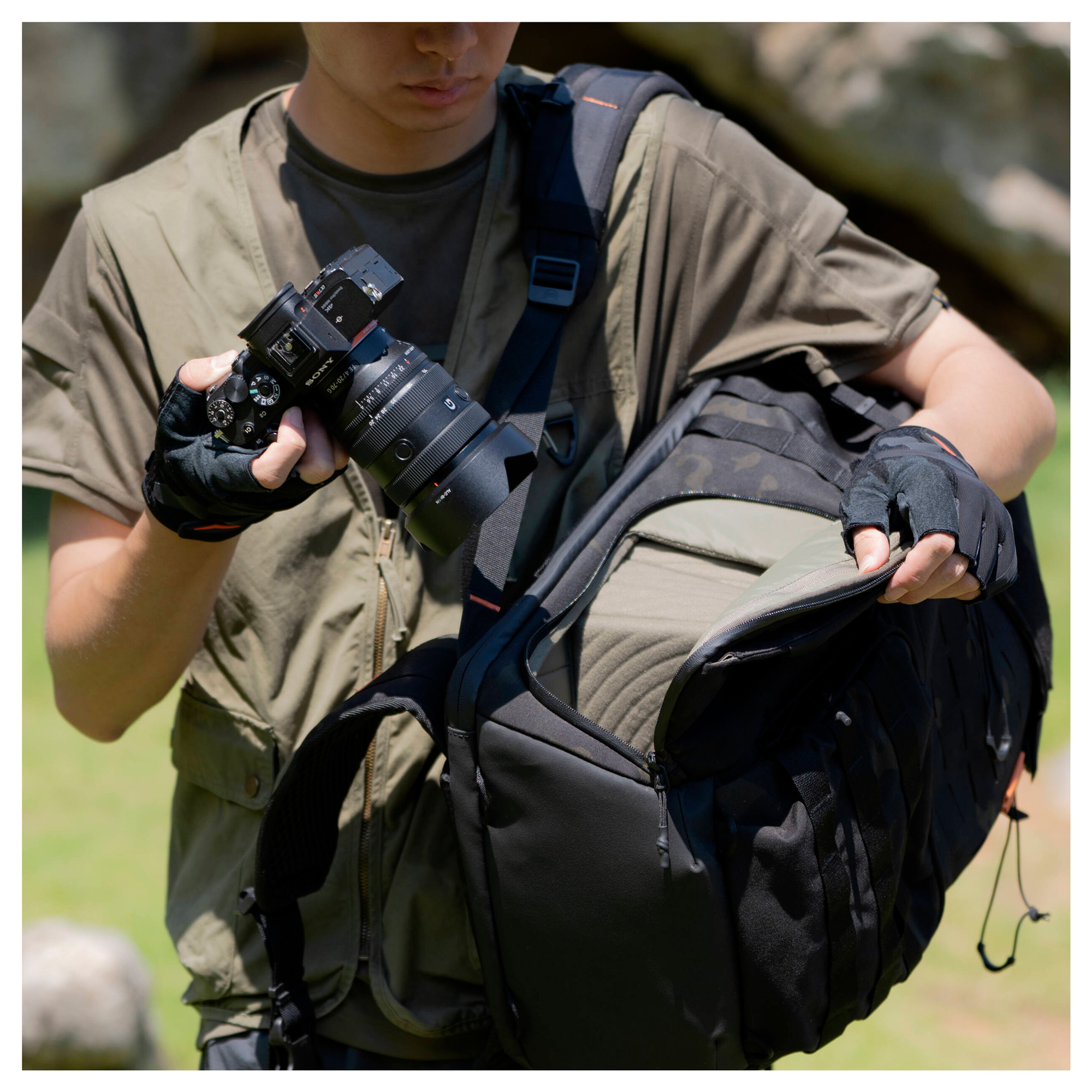 Рюкзак PGYTECH OneMo Tactical Backpack 35L, цвет: Coyote Brown