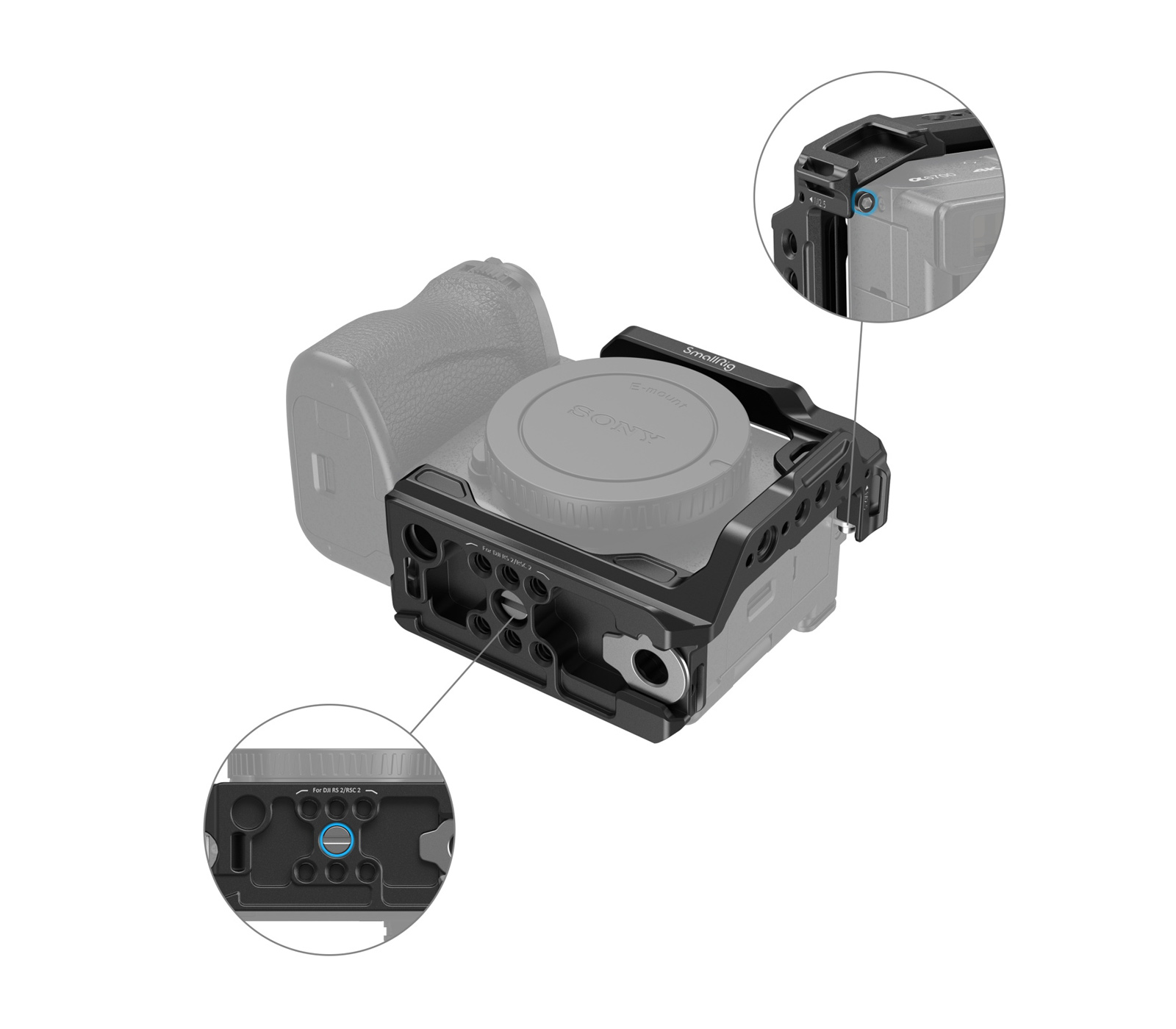 Клетка SmallRig 4337 Half Cage для Sony A6700, A6600, A6500, A6400