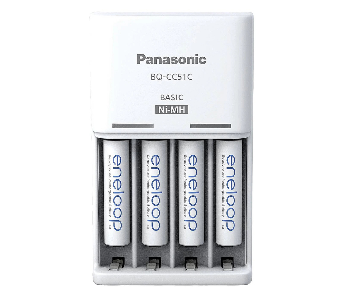 Зарядное устройство Panasonic Basic + 4 шт. Eneloop ААA 800 мАч (K-KJ51MCD04E)