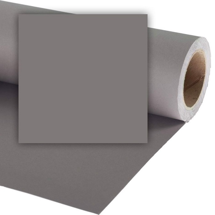 Фон VIBRANTONE 06 Strong Grey, бумажный, 1.35 x 11 м, серый