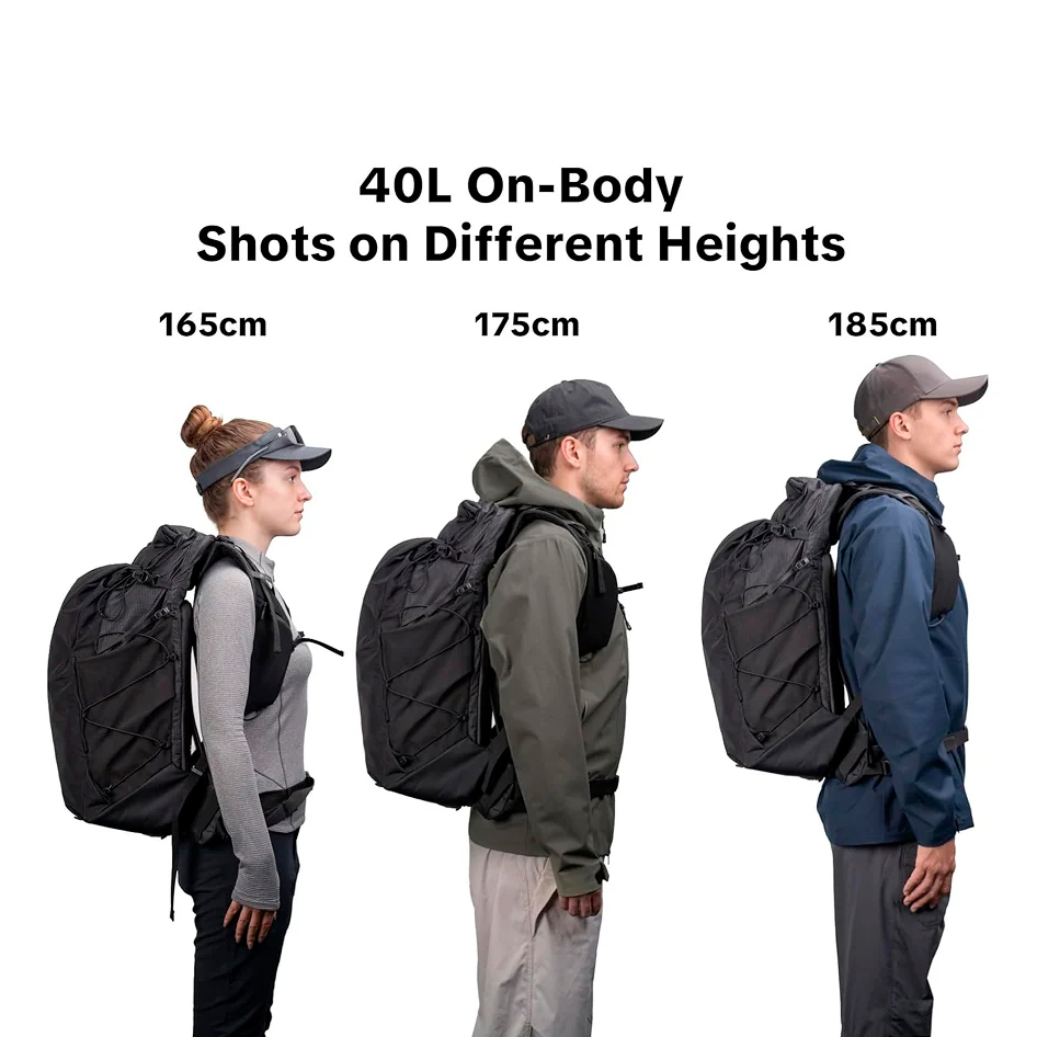 Рюкзак PGYTECH OnePro Ultralight Backpack 40L, цвет: Space Black