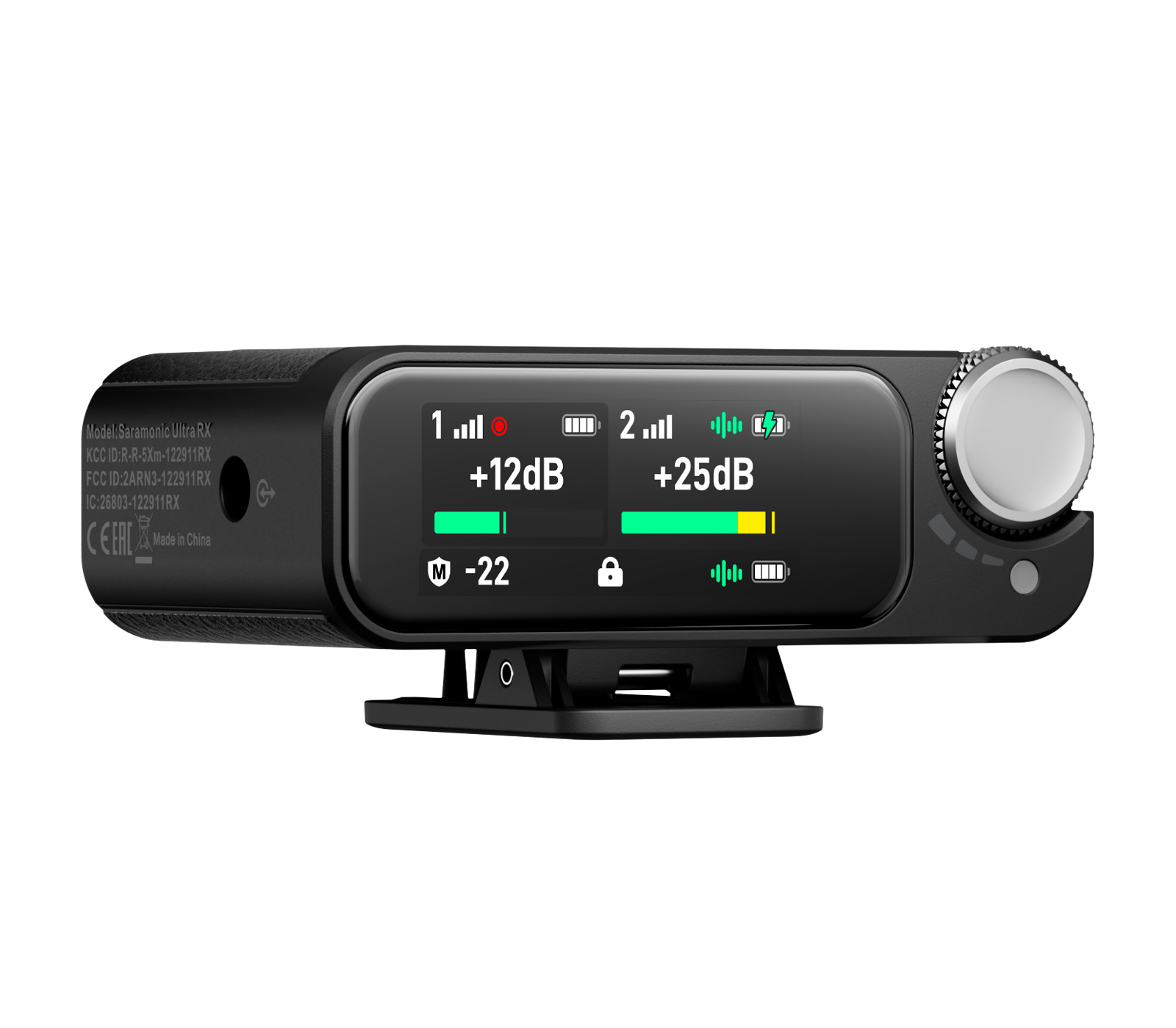 Беспроводная система Saramonic Ultra 03, 2TX + RX, 3.5мм / USB-C / Lightning, с петличками, черная