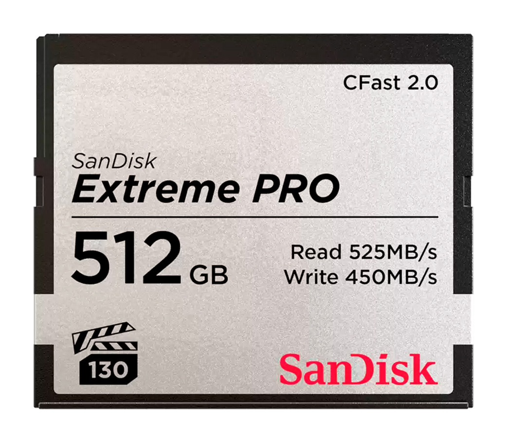 Карта памяти SanDisk CFast 512GB Extreme Pro R525/W450 MBs VPG130 (3433X)